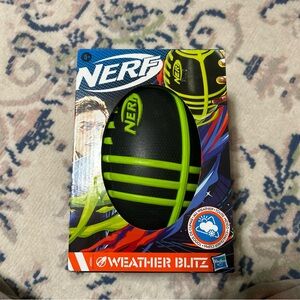 Nerf Black and Neon Green Football